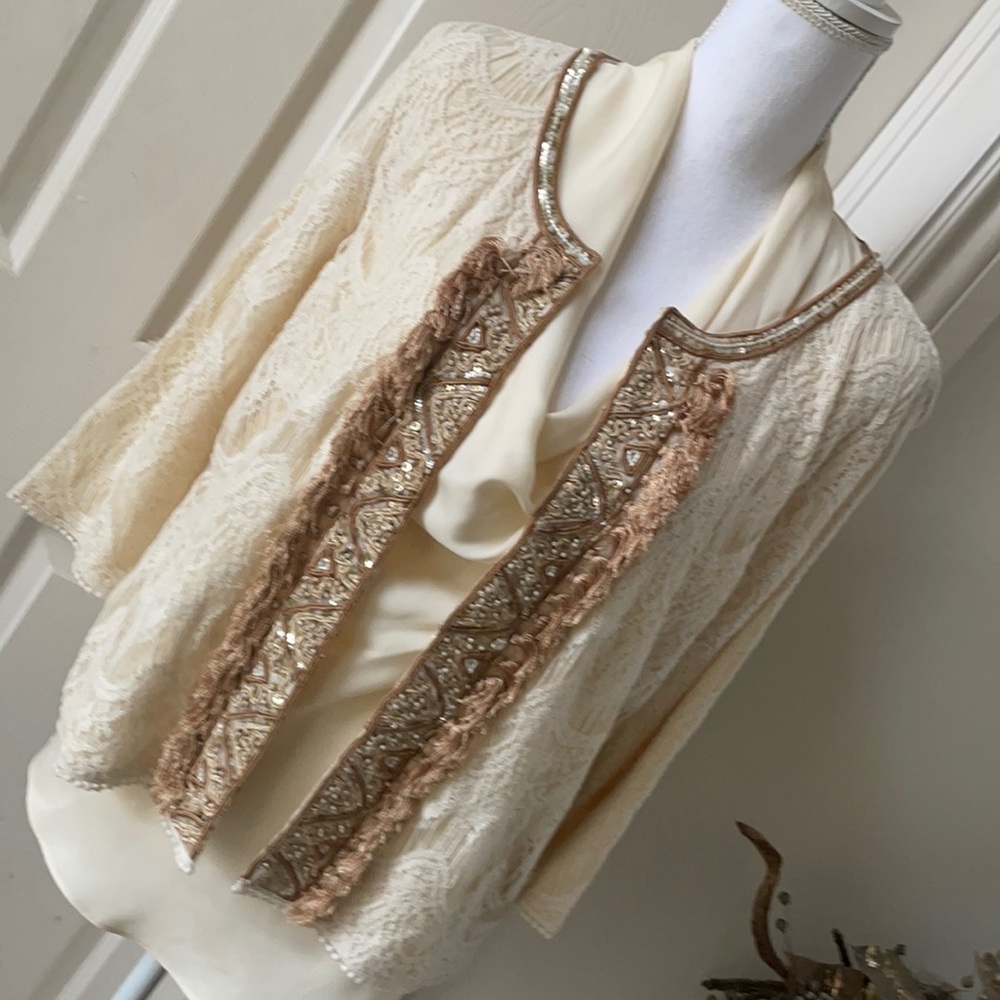 Calypso St. Barth Lace Beaded Jacket